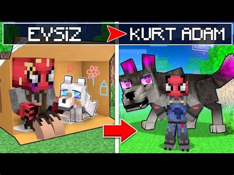 FAKİR EVSİZKEN NASIL KURT ADAM OLDU Minecraft YouTube