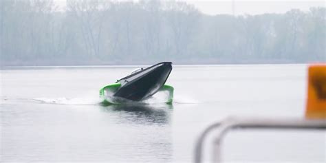 RaceBird All Electric Foiling Boat Takes First Flight Ahead Of New E1