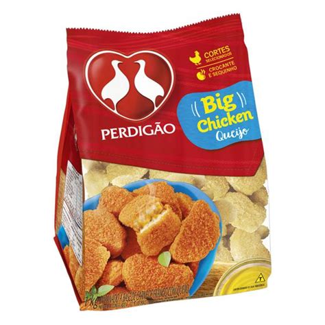 Empanado de Frango Queijo Perdigão Big Chicken Pacote 1kg | Supermercado do Zeca