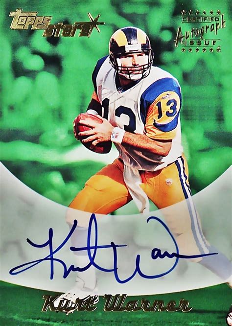 Top Kurt Warner Cards, Rookie Cards, Autographs, Best Ranked, Valuable