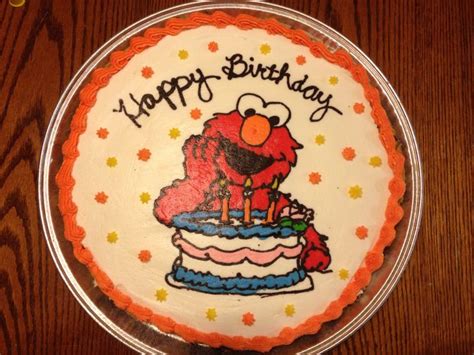 Elmo Cookie Cake