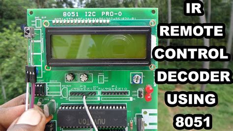 Decode Nec Ir Remote Using 8051 Tv Remote Decoder Nec Ir Remote