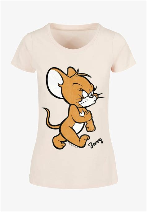 Absolute Cult Tom And Jerry Angry Mouse T Shirt Imprimé Pinkrose