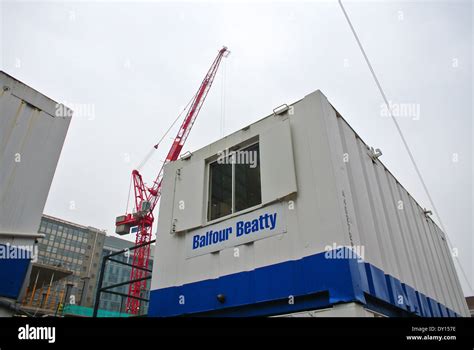 Balfour Beatty Sign Crane Stock Photo Alamy