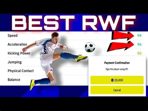 Speed Acceleration Cheapest Rwf Ever Gp Efootball