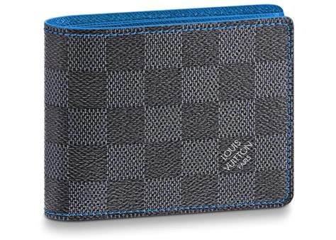 Louis Vuitton Slender Wallet Damier Graphite Blue In Coated Canvas Us