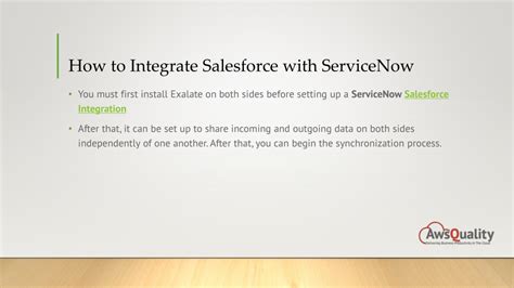 PPT Step By Step ServiceNow Integration With Salesforce PowerPoint