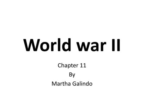 World War Ii Power Point Reading Ppt