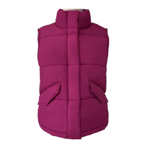 Chaleco George Talla M Puffy Capitonado Fucsia Walmart