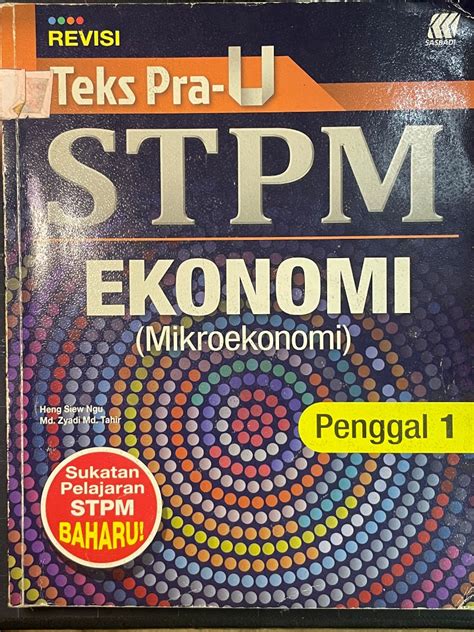 Stpm Ekonomi Sem Hobbies Toys Books Magazines Textbooks On