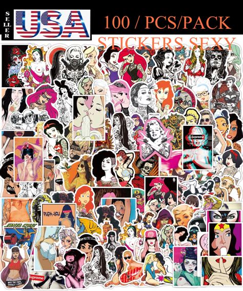 100 Pcs Pack Sexy Stickersfor Etsy