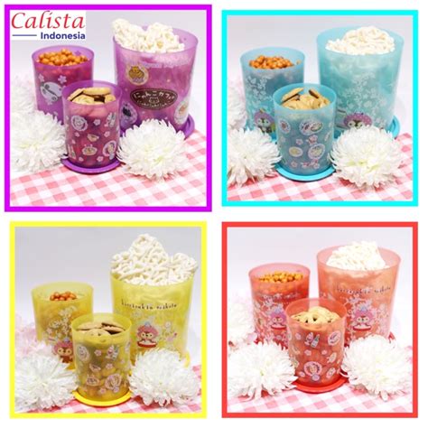 Jual Calista Odate Gambar Set Of Toples Plastik Toples Kerupuk