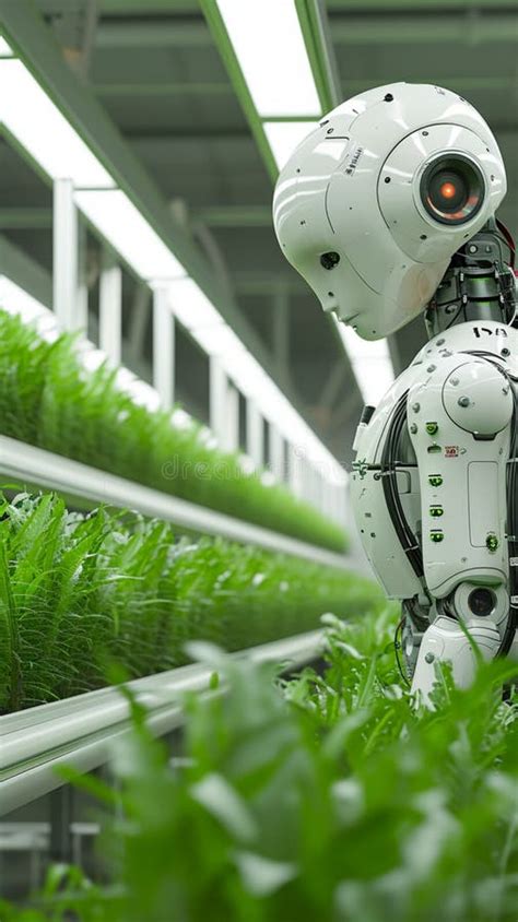 Tech Savvy Farming Robots In Agriculture Showcase Smart Farm Automation Concepts Stock