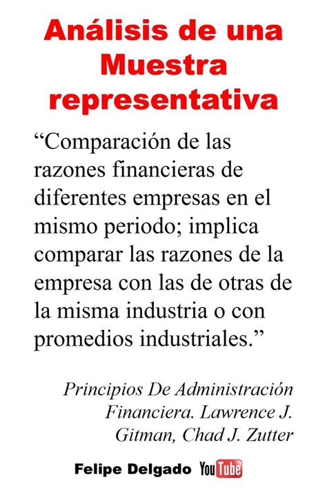 Análisis de una muestra representativa finanzas Estados financieros