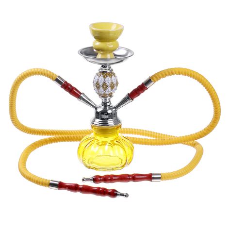 Arab Hookah Glassware Pot Double Tube Hookah Set Hookah Shisha Hubbly Bubbly Nargilehtips