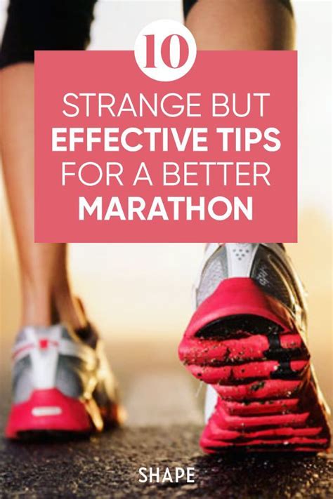 Strange But Effective Marathon Tips