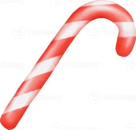 Christmas Candy Cane Watercolor 33215953 Png