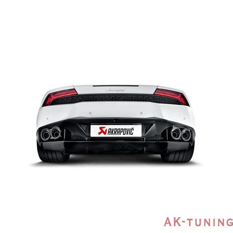 Lamborghini Huracán LP610 4 Akrapovic Slip on i Titan med Titan