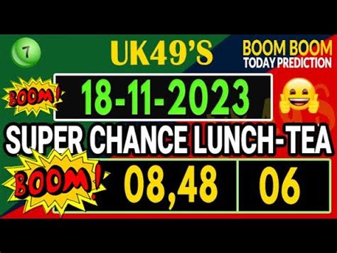 18 11 2023 UK 49s Prediction For Today Lunchtime And Teatime Only 5