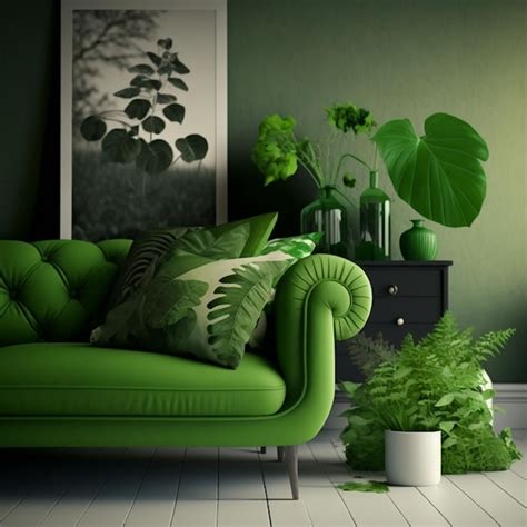 design interiores elementos verdes imagens  gratis  freepik