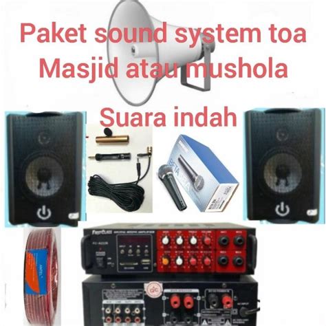 Jual Paket Sound System Toa Masjid Shopee Indonesia