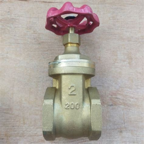 Jual Gate Valve Onda Inch Stop Kran Putar Kuningan Shopee Indonesia