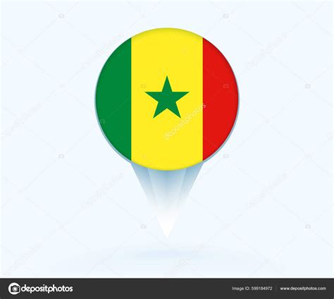 Map Pointer Flag Senegal Stock Vector by ©boldg 599184972