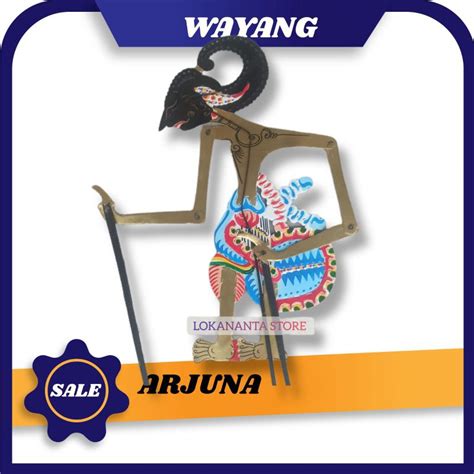 Jual Arjuna Arjuno Tokoh Wayang Kulit Wayang Bahan Kertas Karton Duplek