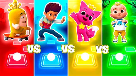 Oddbods Bubbles Paw Patrol Pinkfong Pogi Cocomelon Jay Jay Who