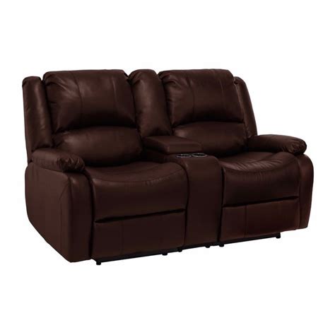 Recpro Charles 67 Double Rv Zero Wall Hugger Recliner Sofa W Console