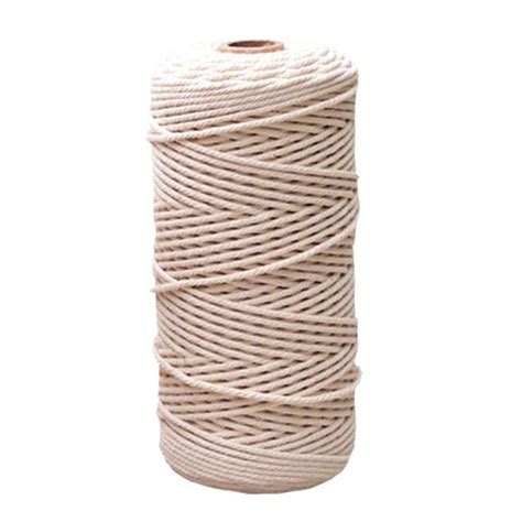 Buy Eyourlife 1PC 1mm 3mm Natural Beige Soft Cotton Twisted Cord Rope