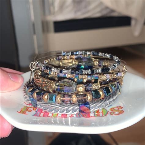 Alex And Ani Bracelet Stack Gem