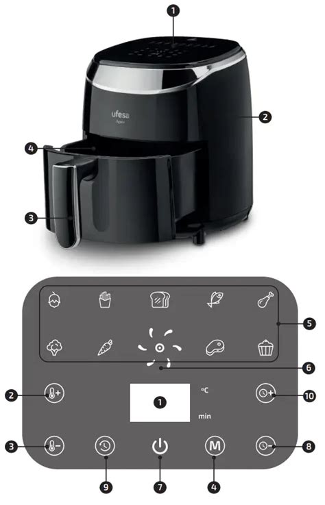 Ufesa Apex L Digital Air Fryer Instruction Manual