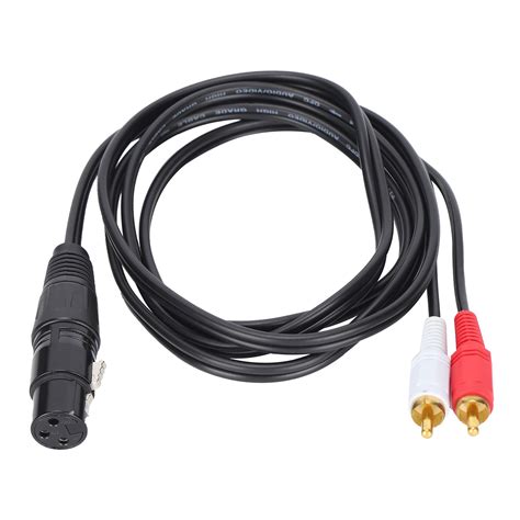 Xlr To Rca Audio Splitter Cable For Mixers Impedance Matching Solution