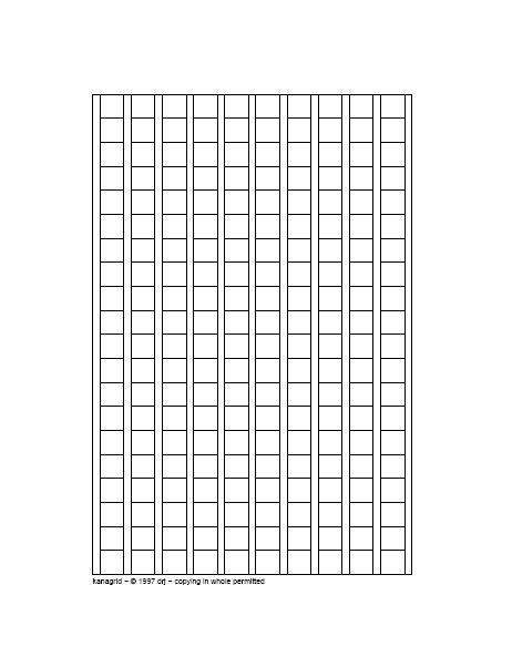 Free Printable Genkouyoushi Paper 原稿用紙 げんこうようし Writing Japanese