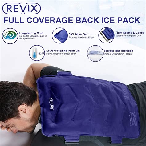 REVIX Large Ice Pack for Back Pain Relief, Cold Packs for Injuries ...