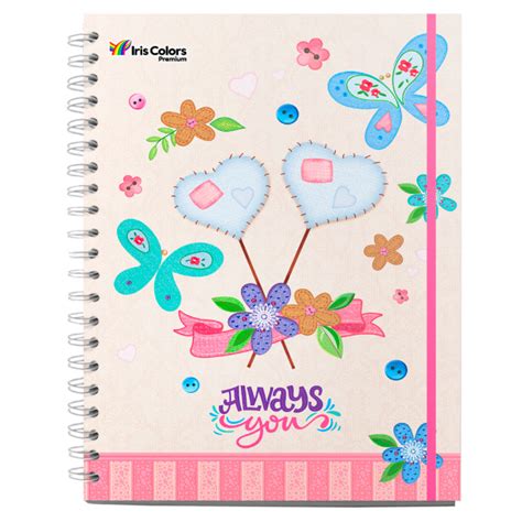 Cuaderno Anillados A4 TD Mujer IRIS COLORS NUEVO MUNDO