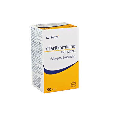 La Santé Claritromicina Suspensión 250mg 5ml