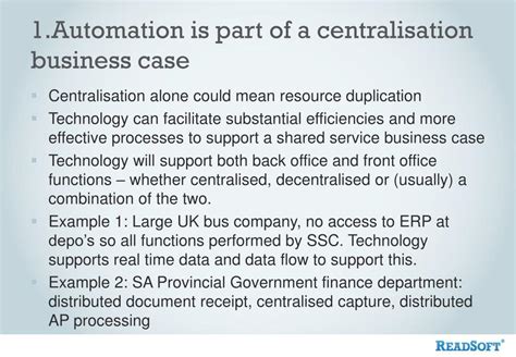 Ppt The Value Proposition Of An Automated Centralized Finance