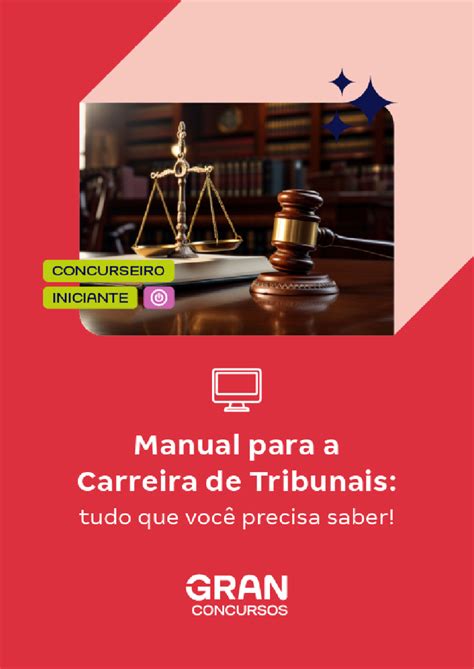 E Book Concurseiro Iniciante Manual Para A Carreira De Tribunais Tudo