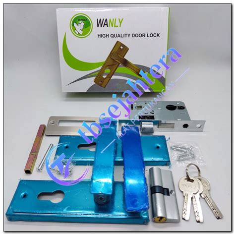 Jual Kunci Pintu Kecil Set WANLY SILINDER Komplit Handle Pintu