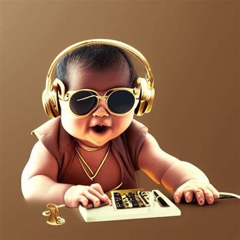 Baby DJ Graphic · Creative Fabrica