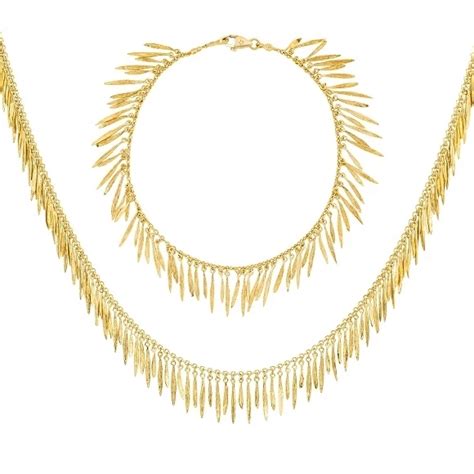 H Stern Feather Necklace Bracelet H Stern