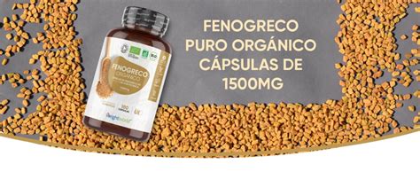 Fenogreco en Cápsulas Orgánico 1500 mg Para Salud Digestiva