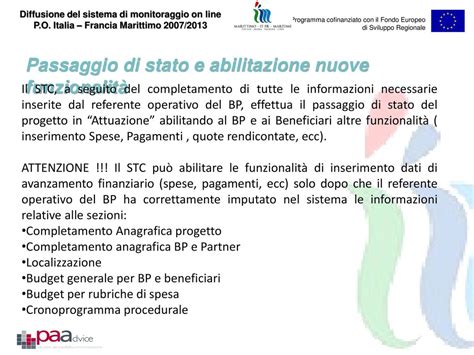 Programma Cofinanziato Con Il Fondo Europeo Di Sviluppo Regionale Ppt