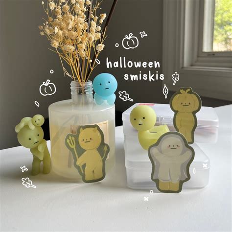 Halloween Smiski Stickers Asian Sticker Fall Stickers - Etsy