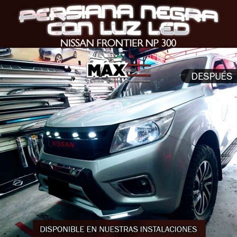 Persiana Negra Con Luz Led Para Nissan Frontier Np Para Tu Carro