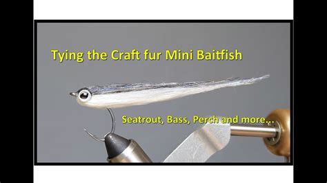 Tying The Mini Craft Fur Baitfish Seatrout Bass Etc Youtube