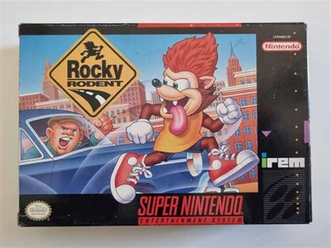 Rocky Rodent Snes Super Nintendo Original Completo Desconto No Pre O