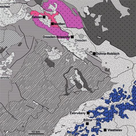 Abb Geologische Bersichtskarte Des Untersuchungsgebietes Mit